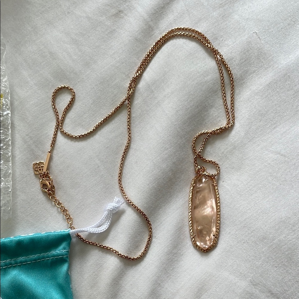Kendra Scott Rose Gold Necklace - Picture 2 of 10